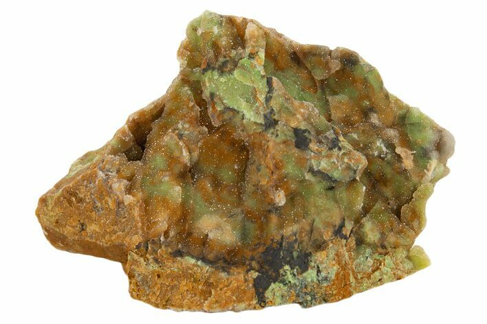 Sparkling Chrome Chalcedony Specimen - Chromite Mine, Turkey #336741